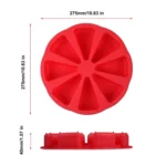 DIY Silicone Eight-point Triangle Mould Silicone Cake Mold Baking Tool, Random Color Delivery - Image 4