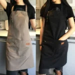 Canvas Apron Milk Tea Coffee Shop Baking Restaurant Fashion Men and Women Overalls - Image 4