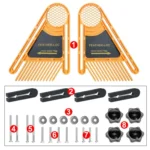 1 Set Feather Loc Board Set Woodworking Engraving Machine Double Feather boards Miter Gauge Slot Router Table Saws - Image 5