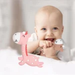 Cartoon Fawn Baby Teether Training Bite Molar Rod Silicone Toy Mother and Baby Supplies - Image 2
