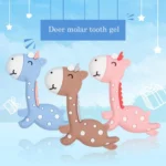 Cartoon Fawn Baby Teether Training Bite Molar Rod Silicone Toy Mother and Baby Supplies - Image 7