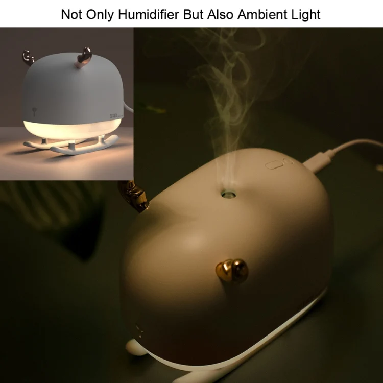 TBD0420583501A_6.webp SOTHING DSHJ-H-009 260ML Deer Air Humidifier USB Home Atmosphere Night Light Air Purifier - Image 7