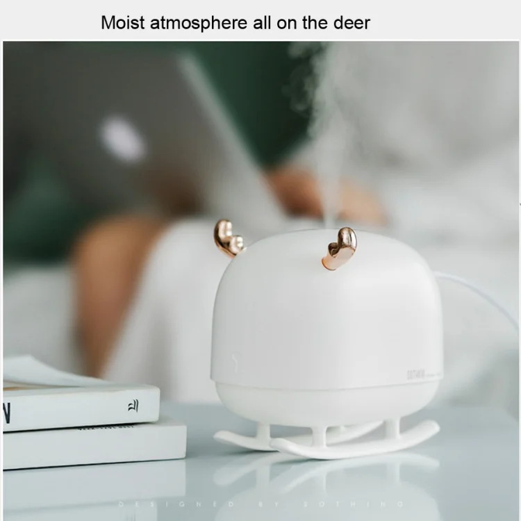 TBD0420583501A_7.webp SOTHING DSHJ-H-009 260ML Deer Air Humidifier USB Home Atmosphere Night Light Air Purifier - Image 8