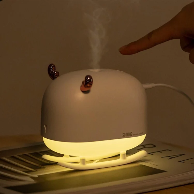 TBD0420583501A_8.webp SOTHING DSHJ-H-009 260ML Deer Air Humidifier USB Home Atmosphere Night Light Air Purifier - Image 9