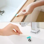 2 Sets 2 in 1 Double Head Door Window Gap Cleaning Brush Cup Brush with Tail Scraper - Image 7