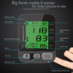 JZ-256A Tri-Color Backlight Automatic Upper Arm Sphygmomanometer Home Electronic Sphygmomanometer - Image 3