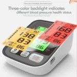 JZ-256A Tri-Color Backlight Automatic Upper Arm Sphygmomanometer Home Electronic Sphygmomanometer - Image 4