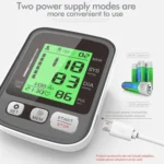 JZ-256A Tri-Color Backlight Automatic Upper Arm Sphygmomanometer Home Electronic Sphygmomanometer - Image 5