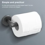 3 In 1 Matte 304 Stainless Steel Towel Bar Paper Towel Rack Hook Bathroom Accessories Bath Shower Set - Image 6