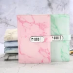 A5 Marble Texture Retro Password Lock Notebook Multifunctional Student Handbook Notepad - Image 11