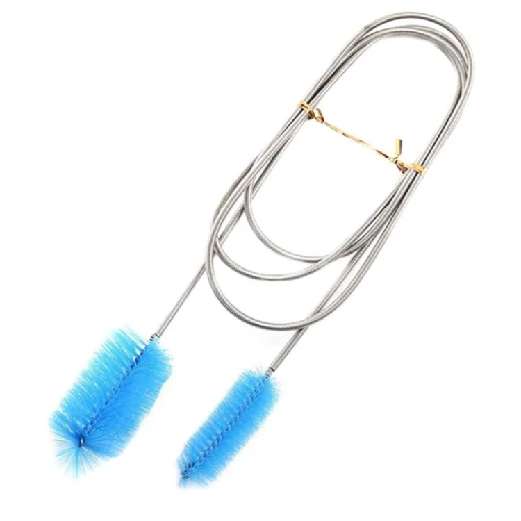 TBD0421415601A.webp Kitchen Water Pipe Cleaning Brush Stainless Steel Cleaning Brush Spring Long Hair Brush - Image 1
