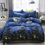4pcs / Set Printing Bedding Set Bed Sheet Pillowcases Cover