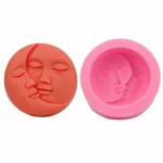DIY Chocolate Cake Pudding Decoration Tool Face Silicone Model Baking Mold - Image 4