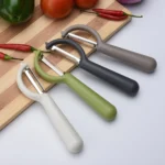 4个一卖 Stainless Steel Round Handle Peeler Sugar Cane Scraper Fruit Plane - Image 3