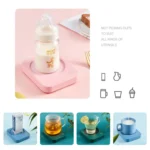 220V Intelligent 3 File Heating Constant Temperature Coffee Milk Tea Cocoa Juice Coaster Base Does without Cup, CN Plug - Image 4