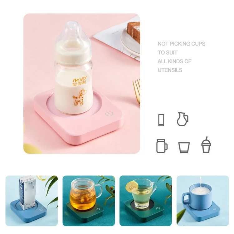 TBD0421475001A_3.webp 220V Intelligent 3 File Heating Constant Temperature Coffee Milk Tea Cocoa Juice Coaster Base Does without Cup, CN Plug - Image 4