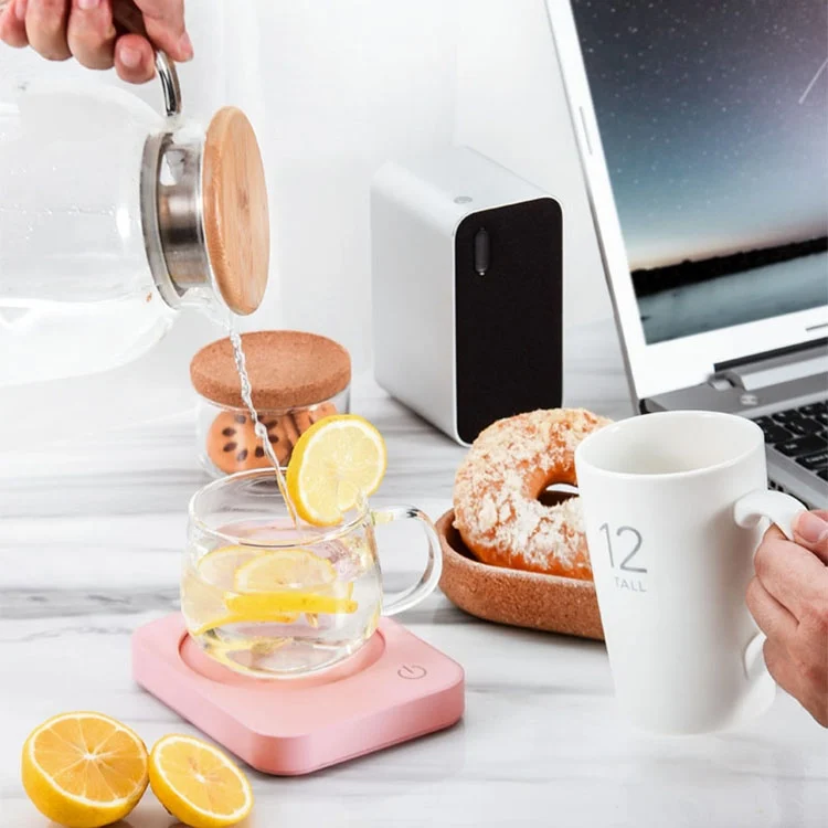 TBD0421475001A_4.webp 220V Intelligent 3 File Heating Constant Temperature Coffee Milk Tea Cocoa Juice Coaster Base Does without Cup, CN Plug - Image 5