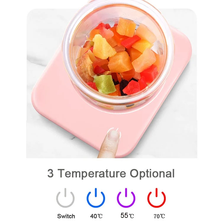TBD0421475001A_5.webp 220V Intelligent 3 File Heating Constant Temperature Coffee Milk Tea Cocoa Juice Coaster Base Does without Cup, CN Plug - Image 6