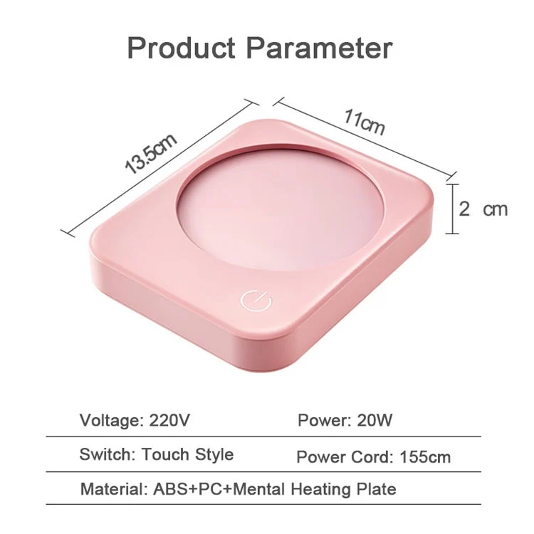 TBD0421475001A_7.webp 220V Intelligent 3 File Heating Constant Temperature Coffee Milk Tea Cocoa Juice Coaster Base Does without Cup, CN Plug - Image 8