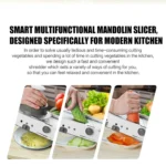 Multifunctional Long Stainless Steel Grater Slicer Chopper Crusher - Image 4