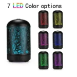 Metal Tree Air Humidifier Essential Oil Diffuser Mist Maker Colorful LED Lamp Diffuser Aromatherapy Air Purifier, - Image 3