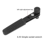 Rapid Ratchet Wrench 1/4 incn Screwdriver Rod 6.35mm Quick Socket Wrench - Image 7