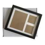 Solid Wood Three-frame BabyHands and Feet Mud Print Photo Frame with Cover - Image 5