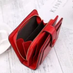 Women Short Litchi Texture Multi-card Buckle Wallet - Image 4