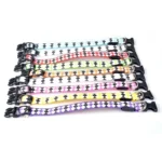 Plaid Pattern Rechargeable LED Glow Light Leads Pet Dog Collar for Small Medium Dogs - Image 3