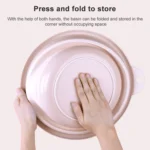 Folding Washbasin Outdoor Travel Portable Washtub - Image 7