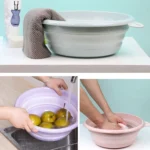Folding Washbasin Outdoor Travel Portable Washtub - Image 9
