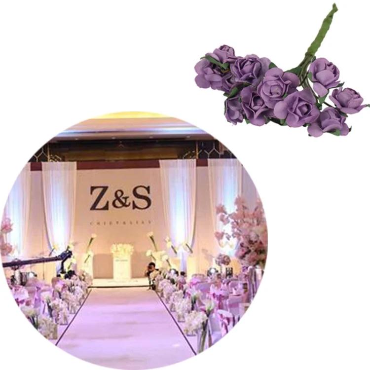 TBD0421904301A.webp 5 PCS Plastic Handmade DIY Wedding Foam Flower Head Simulation Bouquet Flower Stamen - Image 1