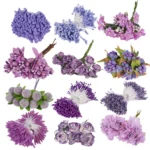 5 PCS Plastic Handmade DIY Wedding Foam Flower Head Simulation Bouquet Flower Stamen - Image 3