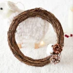 2 PCS Tree Vine Christmas Wreath DIY Rattan Garden Decoration Rattan Window Decoration - Image 4