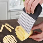 French Fries Cut Stainless Steel Saw Blade Serrated Cutter Fruit and Vegetable Tools Wave Knife Kitchen Equipment Accessories - Image 5