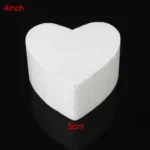 4 PCS Heart-shaped Prosthesis Foam Baking Fondant Cake Silk Flower Practice Mold - Image 2