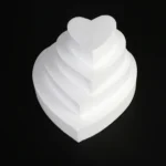 4 PCS Heart-shaped Prosthesis Foam Baking Fondant Cake Silk Flower Practice Mold - Image 4