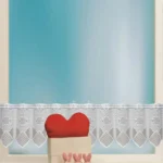 White Translucent Coffee Curtain Tulle Lace Sheer Warp Knitted Jacquard Curtains Bedroom Curtains