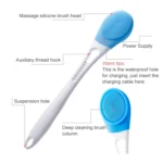 Electric Adjuatable Bath SPA Massage Rub Bath Full Automatic Bath Rub Back Rrush Long Handle Bath Brush - Image 3