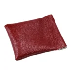 Fashion Solid Color PU Leather Coin Purse Women Men Small Mini Short Wallet Money Bags - Image 3