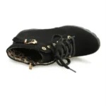 Fashion Square High Heels Solid Color Sneakers Women Snow Boots - Image 4