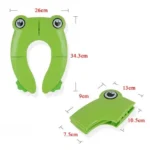 Frog-Shaped PP Material Environmental Protection Children Travel Portable Toilet Seat - Image 4