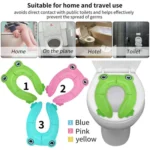 Frog-Shaped PP Material Environmental Protection Children Travel Portable Toilet Seat - Image 7