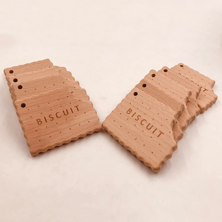 TBD04221445_4.webp 10 PCS DIY Jewelry Teether Beech Biscuit Molar Stick Baby Teether Toy - Image 5