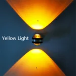 LED Up And Down Light Wall Light Double-Sided Crystal Aluminum Lights Upper Outlet - Image 7