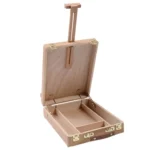 Artist Craft Desktop Easel Integrated Wooden Box Art Drawing Painting Table Box - Image 3