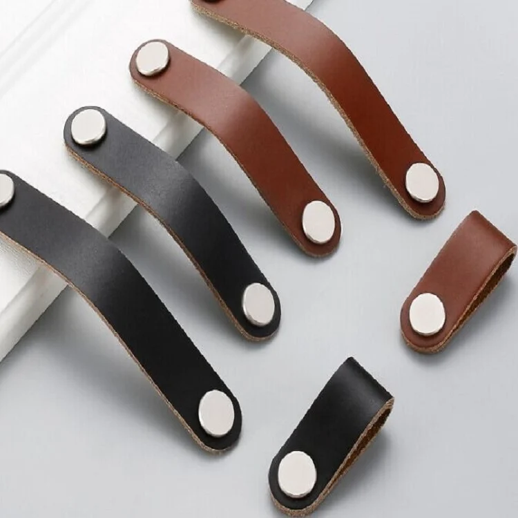 TBD0422363301_2.webp Kitchen Cabinet Wardrobe Leather Door Handle Drawer Pull - Image 3