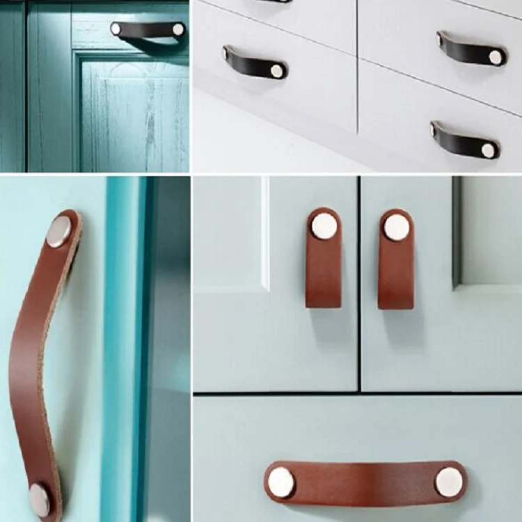 TBD0422363301_4.webp Kitchen Cabinet Wardrobe Leather Door Handle Drawer Pull - Image 5