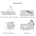 World Map Carpets Rug Bedroom Kids Baby Play Crawling Mat Memory Foam Area Rugs Carpet - Image 5