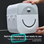 Multifunctional Bathroom Punch-free Tissue Box Creative Rack - Image 5
